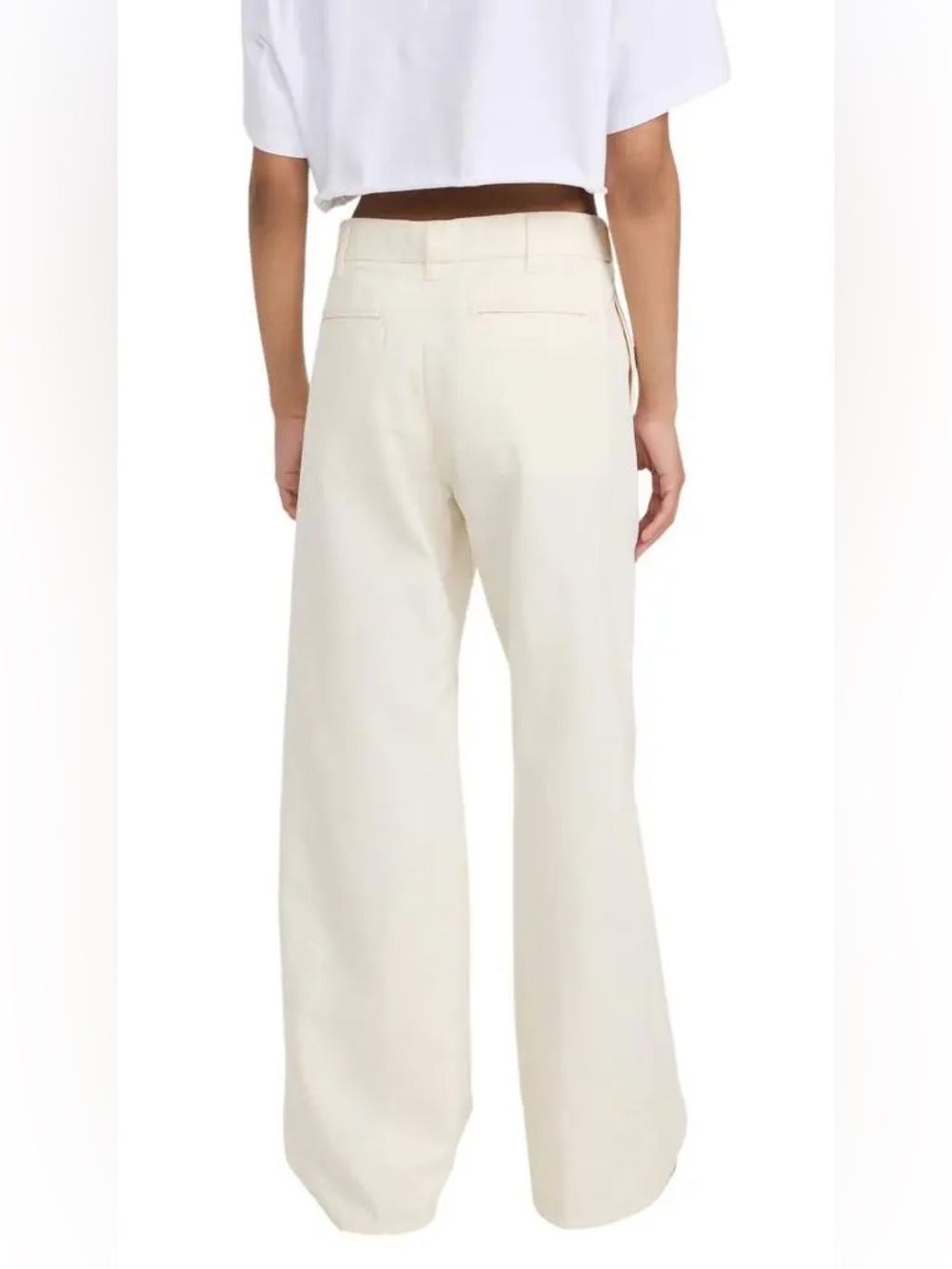 Re/Done Super Wide Trouser in Ivory, NWT, size 27 - Picture 4 of 7